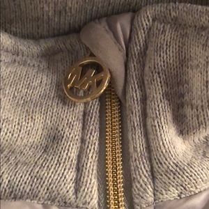 Michael kors light puffy zip up